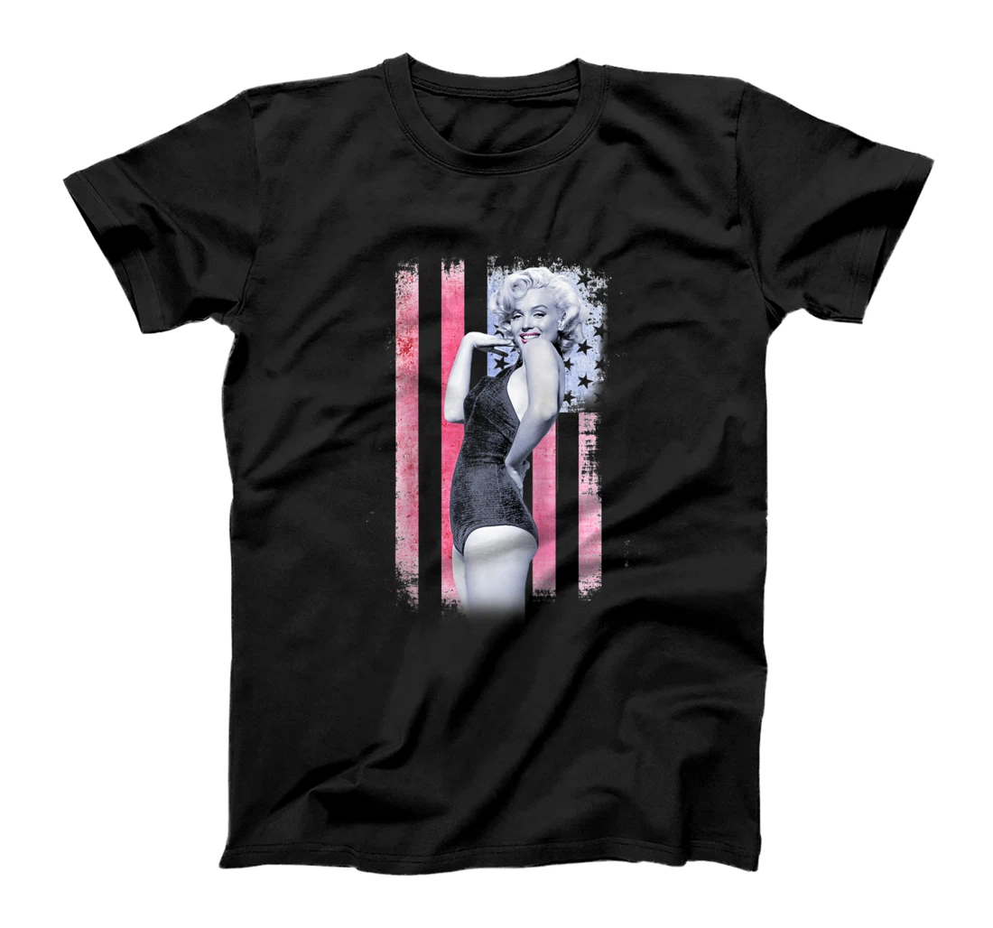 Marilyn Monroe USA Bathing Suit Pose T-Shirt, Women T-Shirt