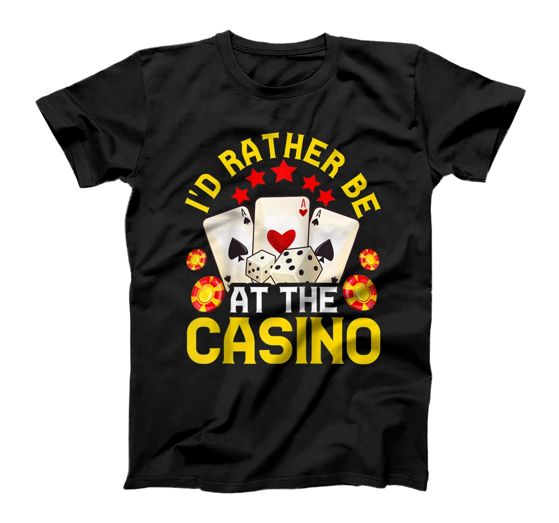 Funny Casino Gift For Men Women Cool Gambler Gambling Lover T-Shirt, Women T-Shirt