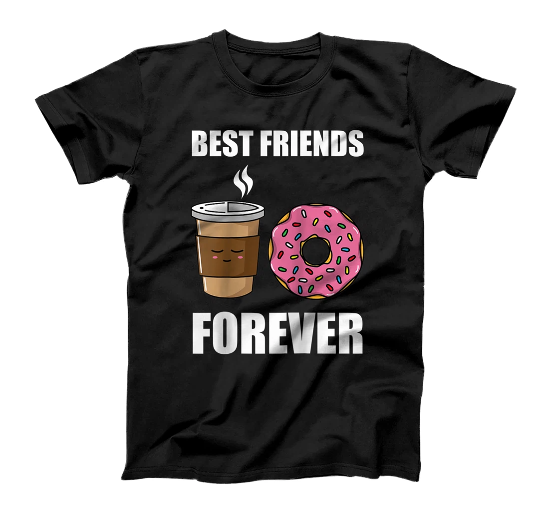 Funny Donut Coffee Lover Gift For Men Women Best Friends T-Shirt, Women T-Shirt