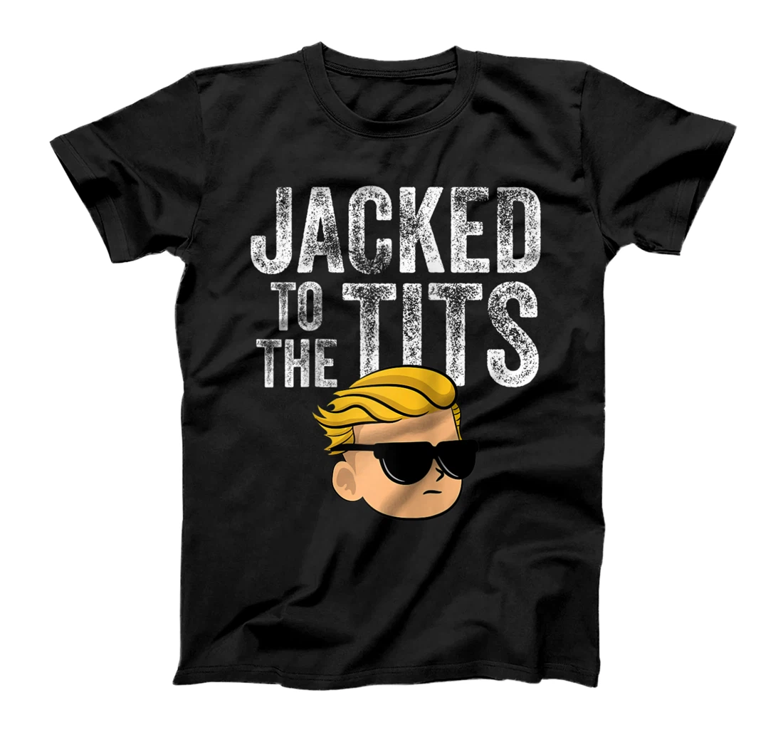 Jacked to the Tits Meme Stock Day Trader Wall Street Bets T-Shirt, Women T-Shirt