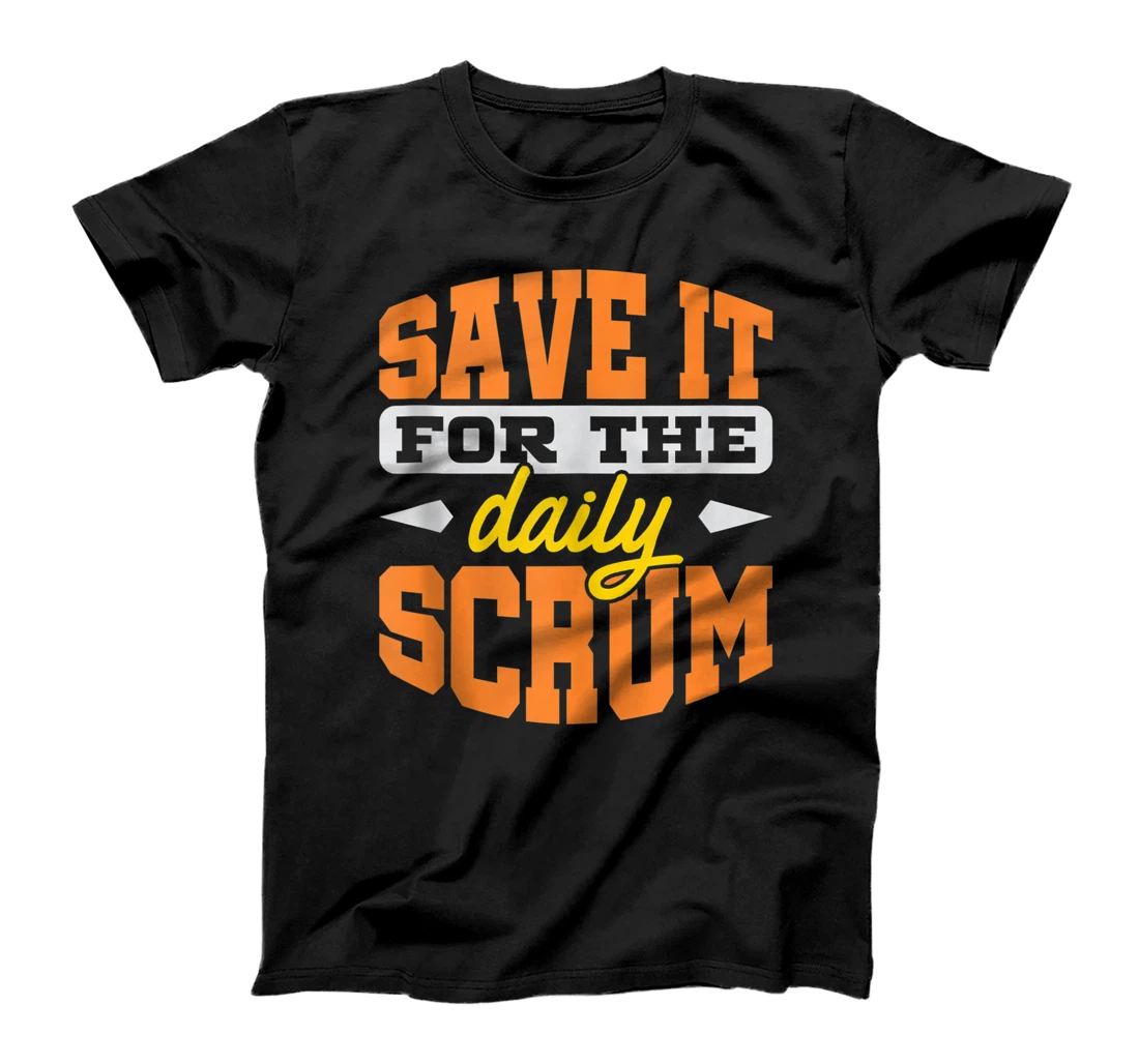 Daily Scrum Lean Agile Project Management Funny PM Coach T-Shirt, Women T-Shirt