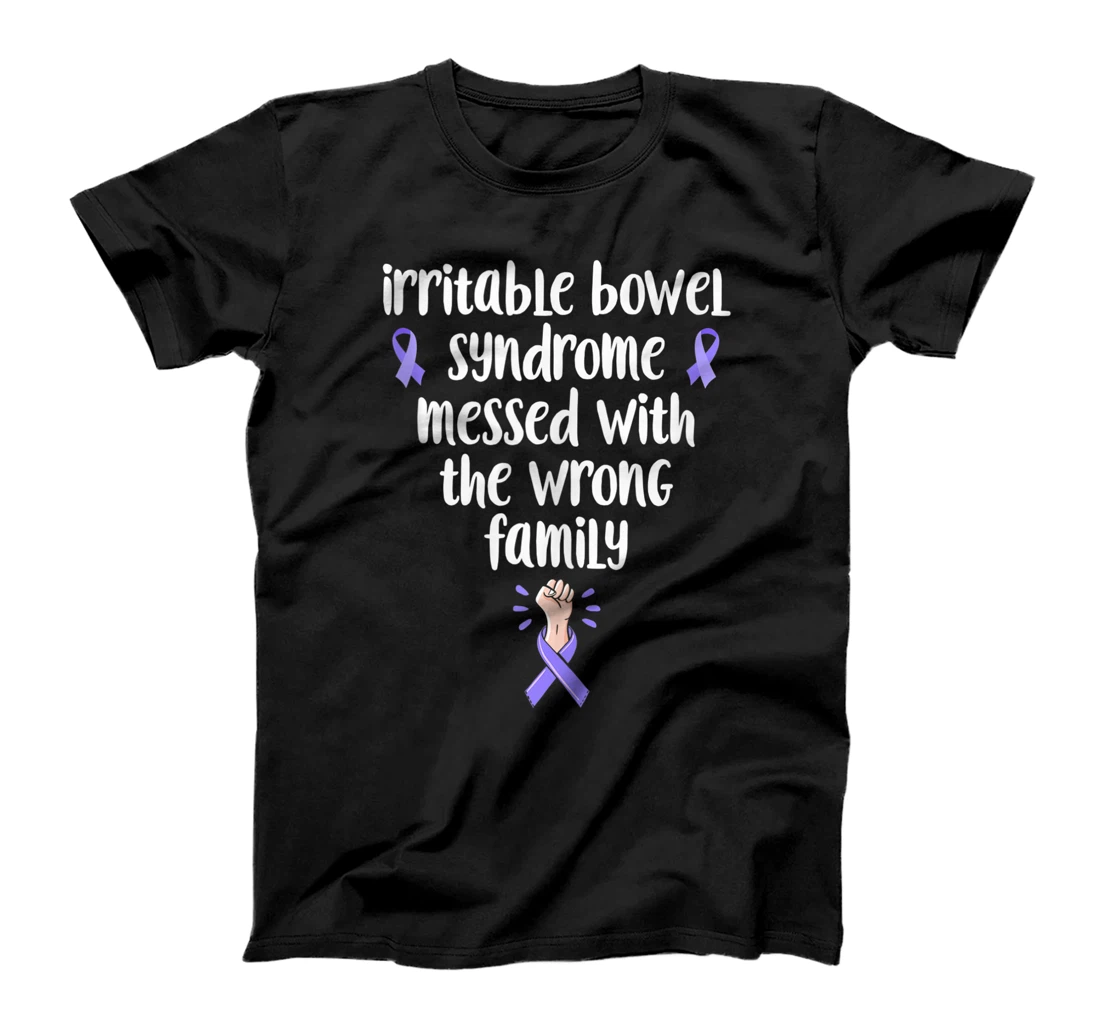 Irritable Bowel Syndrome Messed With The Wrong Family IBS T-Shirt, Women T-Shirt