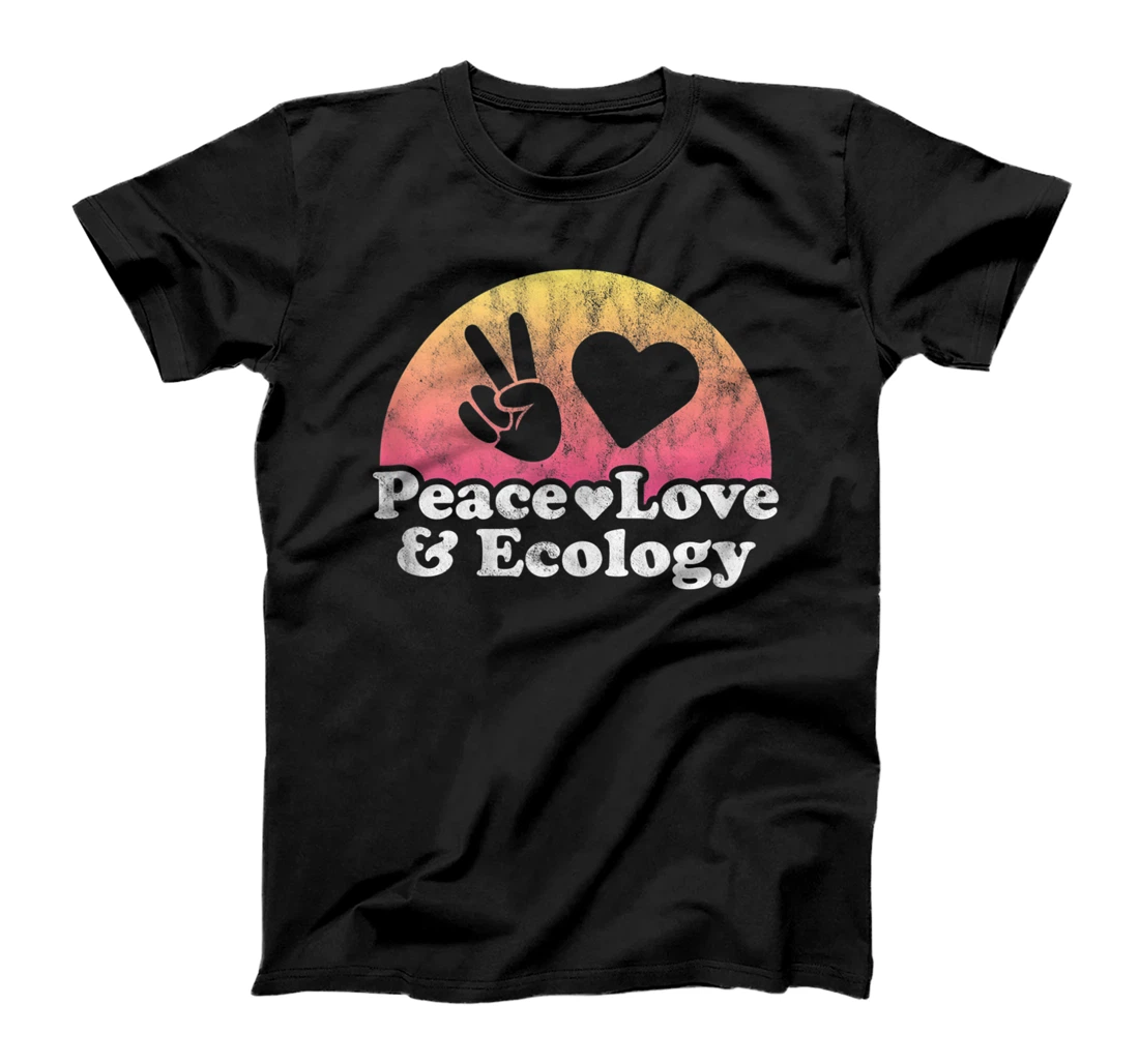 Peace Love and Ecology T-Shirt, Women T-Shirt