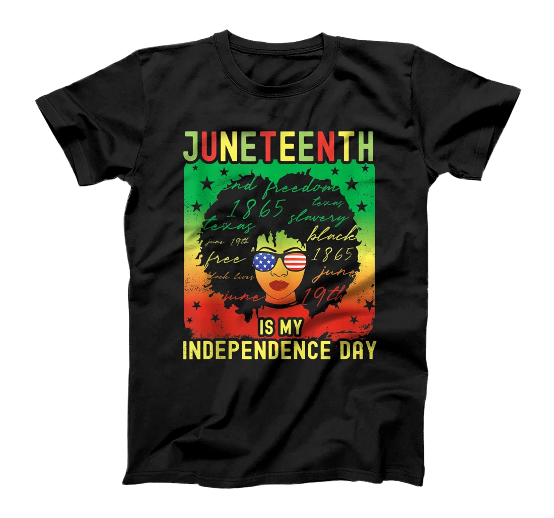 Personalized Juneteenth is my independence day Black Pride US freedom T-Shirt, Women T-Shirt