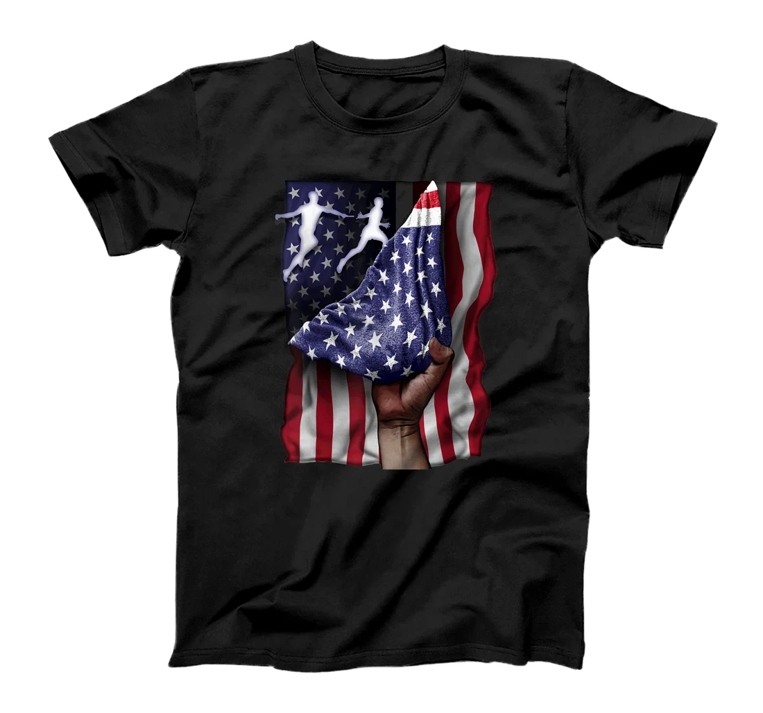 Day Of Independence US Flag Track & Field T-Shirt, Kid T-Shirt and Women T-Shirt