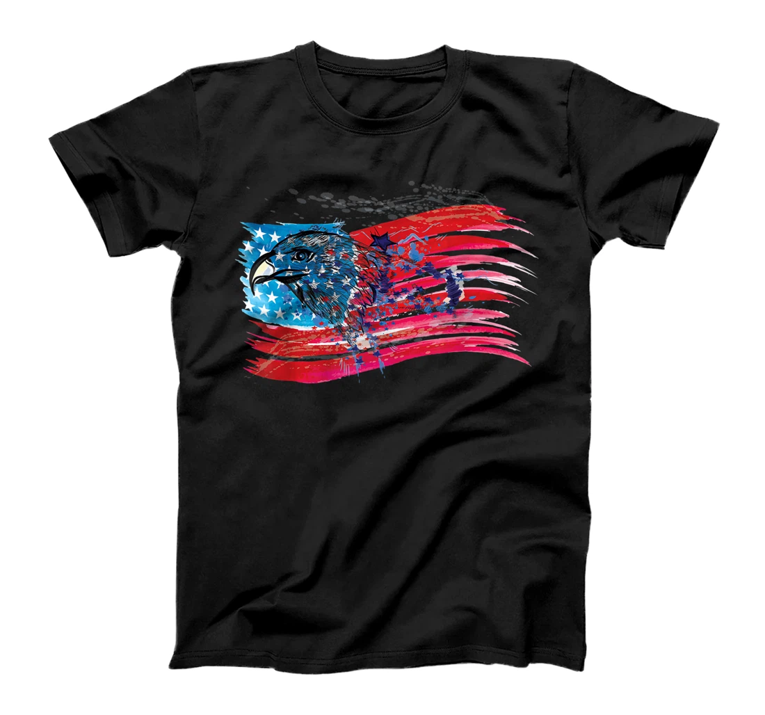 American Flag Eagle USA 4th Of July Independence T-Shirt, Women T-Shirt