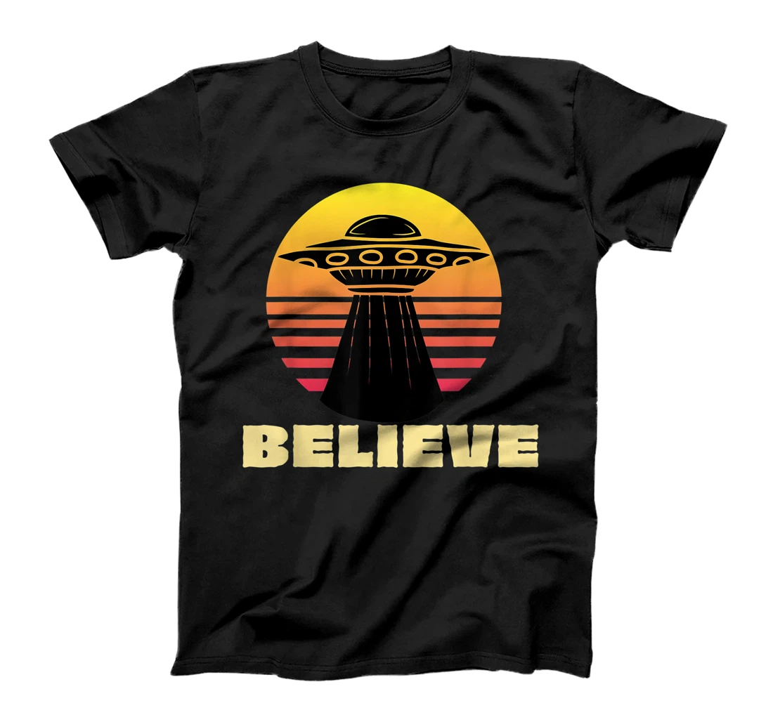 I Want To Believe- Vintage Alien UFO Hunter Flying Saucer T-Shirt, Kid T-Shirt and Women T-Shirt