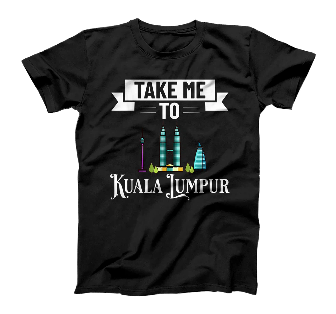 Kuala Lumpur Malaysia City Skyline Map Travel T-Shirt, Kid T-Shirt and Women T-Shirt