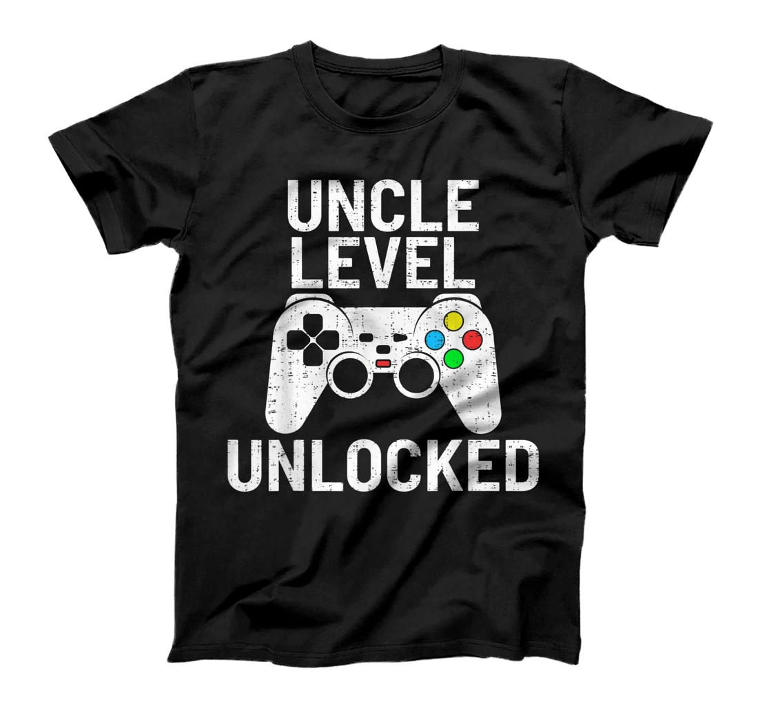 Personalized vintage gaming cool uncle level unlocked funny video gamer T-Shirt, Kid T-Shirt and Women T-Shirt