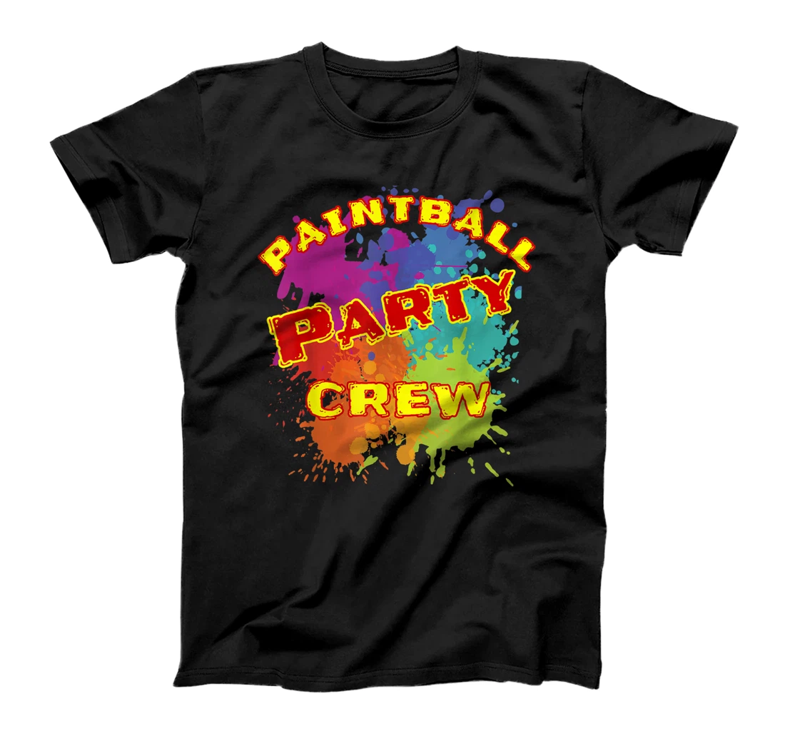 Personalized Tee Party Paintball Party Crew T-Shirt, Women T-Shirt