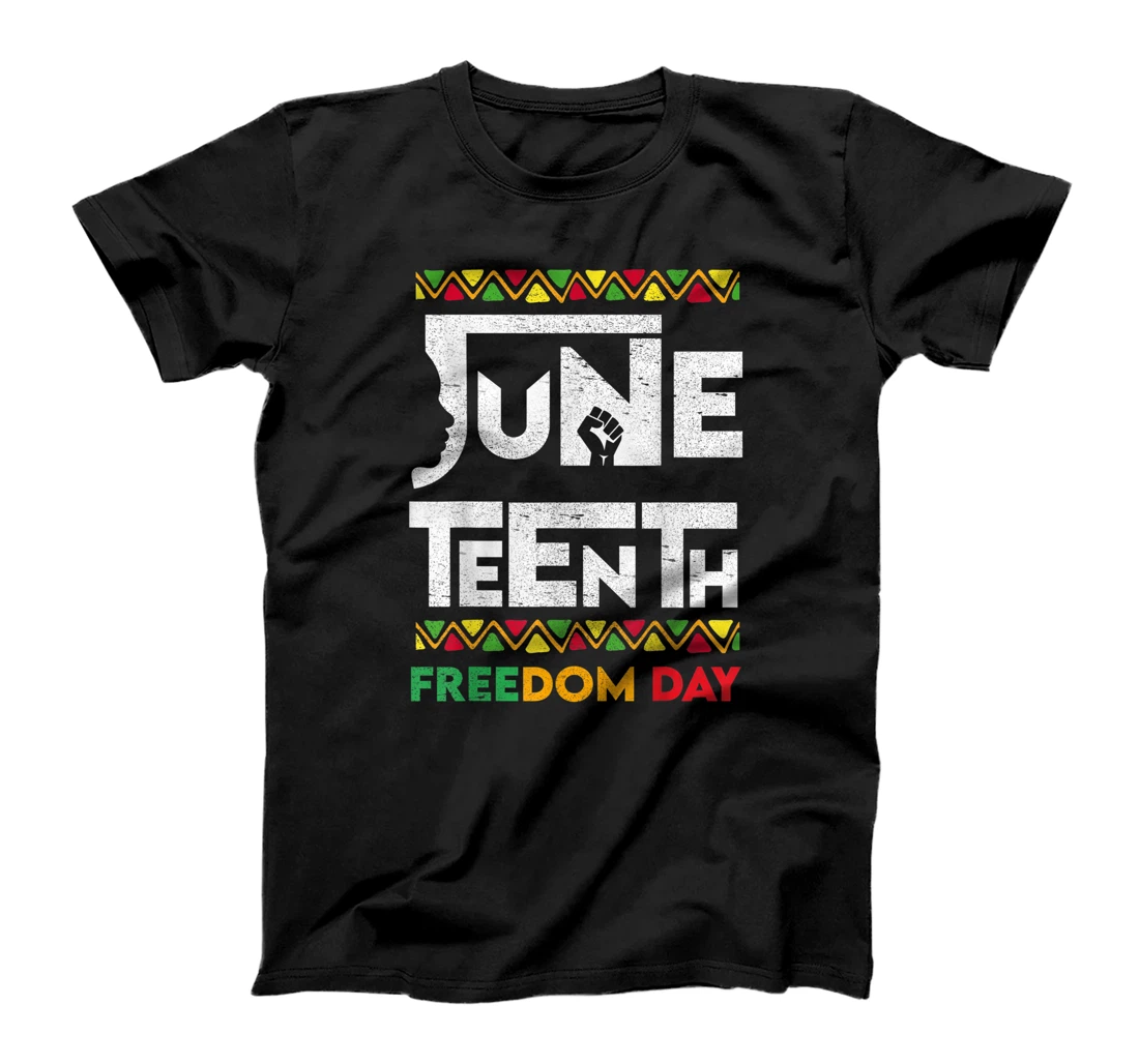 Personalized Juneteenth Freedom Day Vintage Colors 1865 Women Men Gifts T-Shirt, Kid T-Shirt and Women T-Shirt