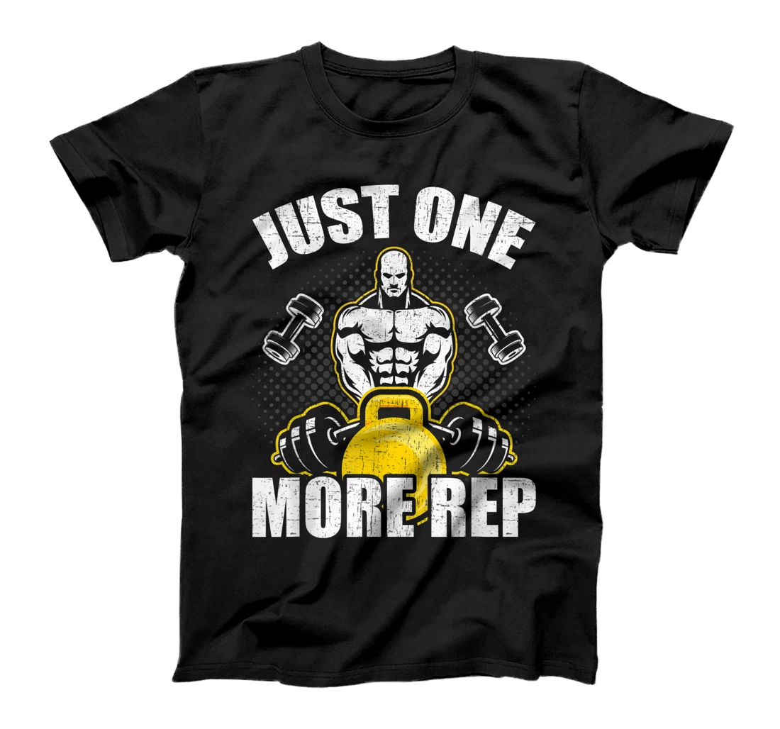 Personalized Just One More Rep Bodybuilding Weightlifting Workout T-Shirt, Women T-Shirt