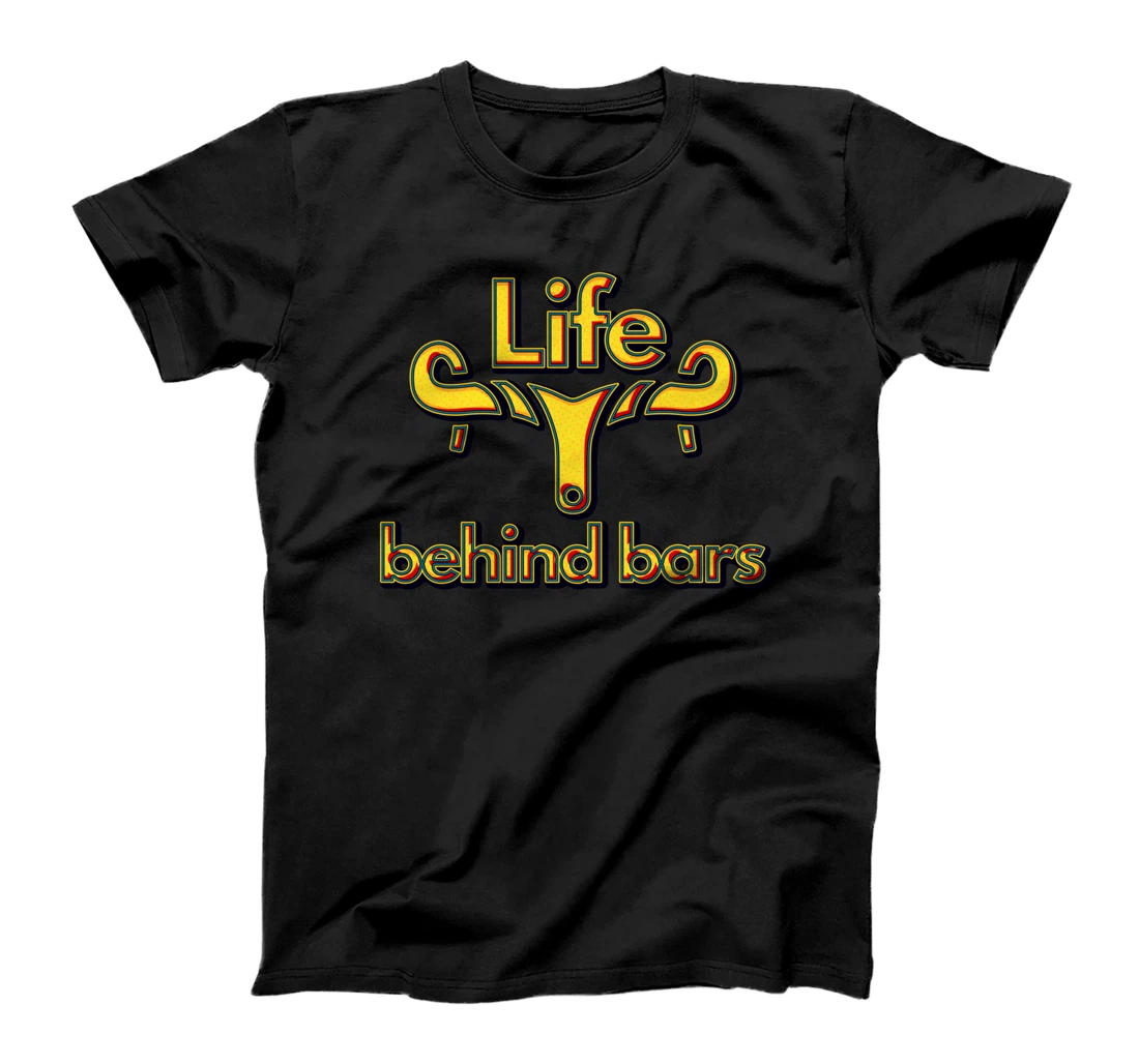 Personalized Life Behind Bars Funny Bicycle Biker T-Shirt