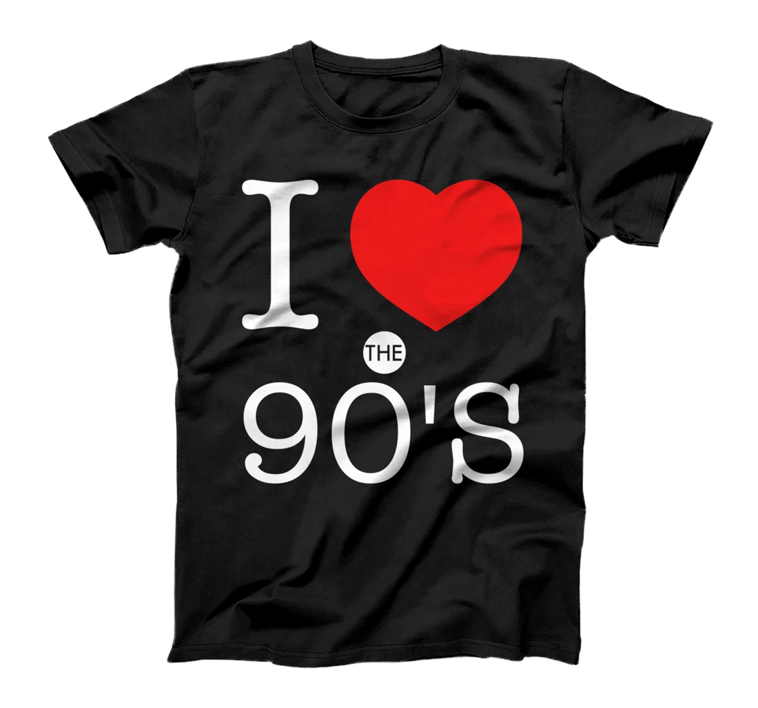 Personalized I Love the 90's; Retro style 1990s Party T-Shirt