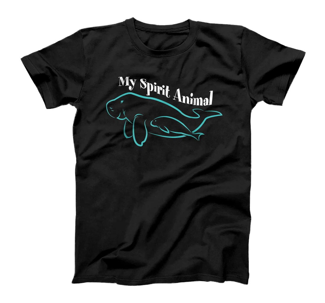 Personalized I love dugongs manatees are my Spirit Animals T-Shirt, Women T-Shirt