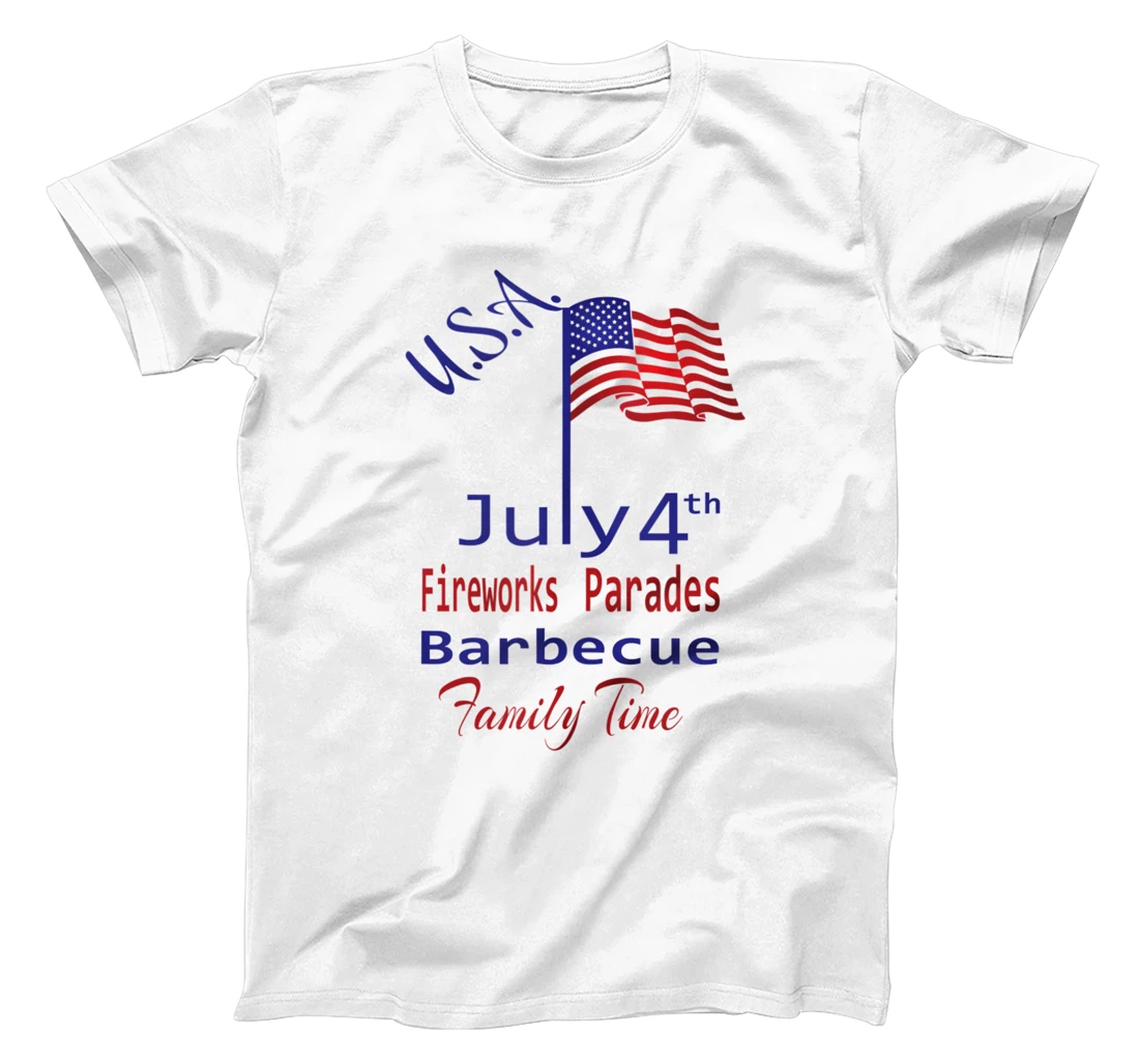 4th of July Independence Day Parades Fireworks Barbecue T-Shirt, Women T-Shirt