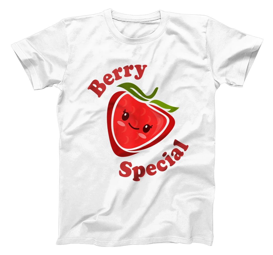 Kawaii Cute Strawberry Berry Special Funny Fruit Food Pun T-Shirt, Women T-Shirt