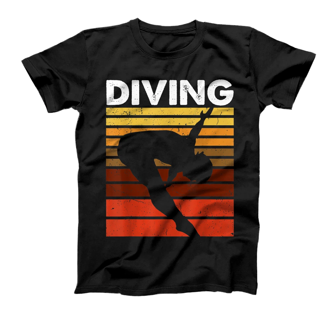 Personalized Diving Sports Retro Vintage Acrobatics Diver T-Shirt, Kid T-Shirt and Women T-Shirt