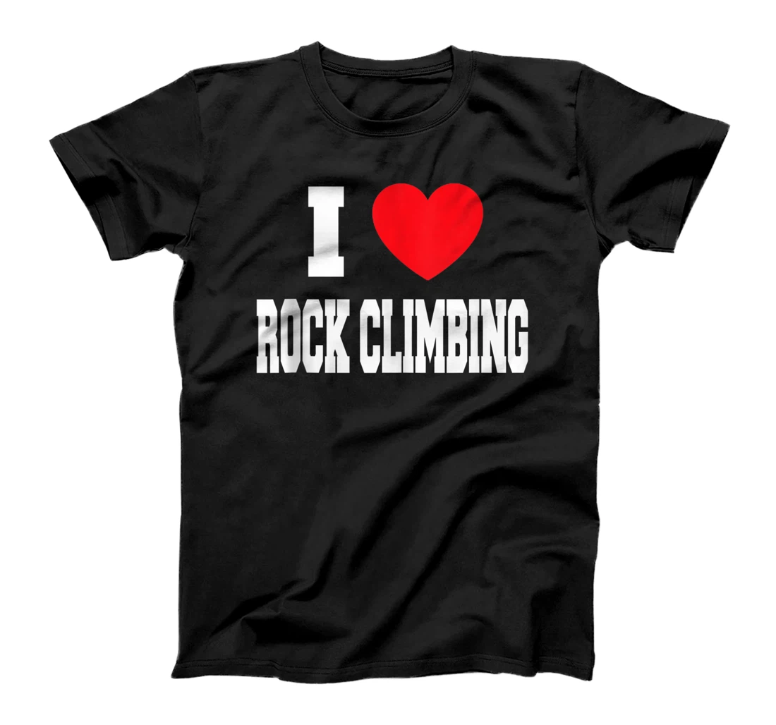 I Love Rock Climbing T-Shirt, Women T-Shirt