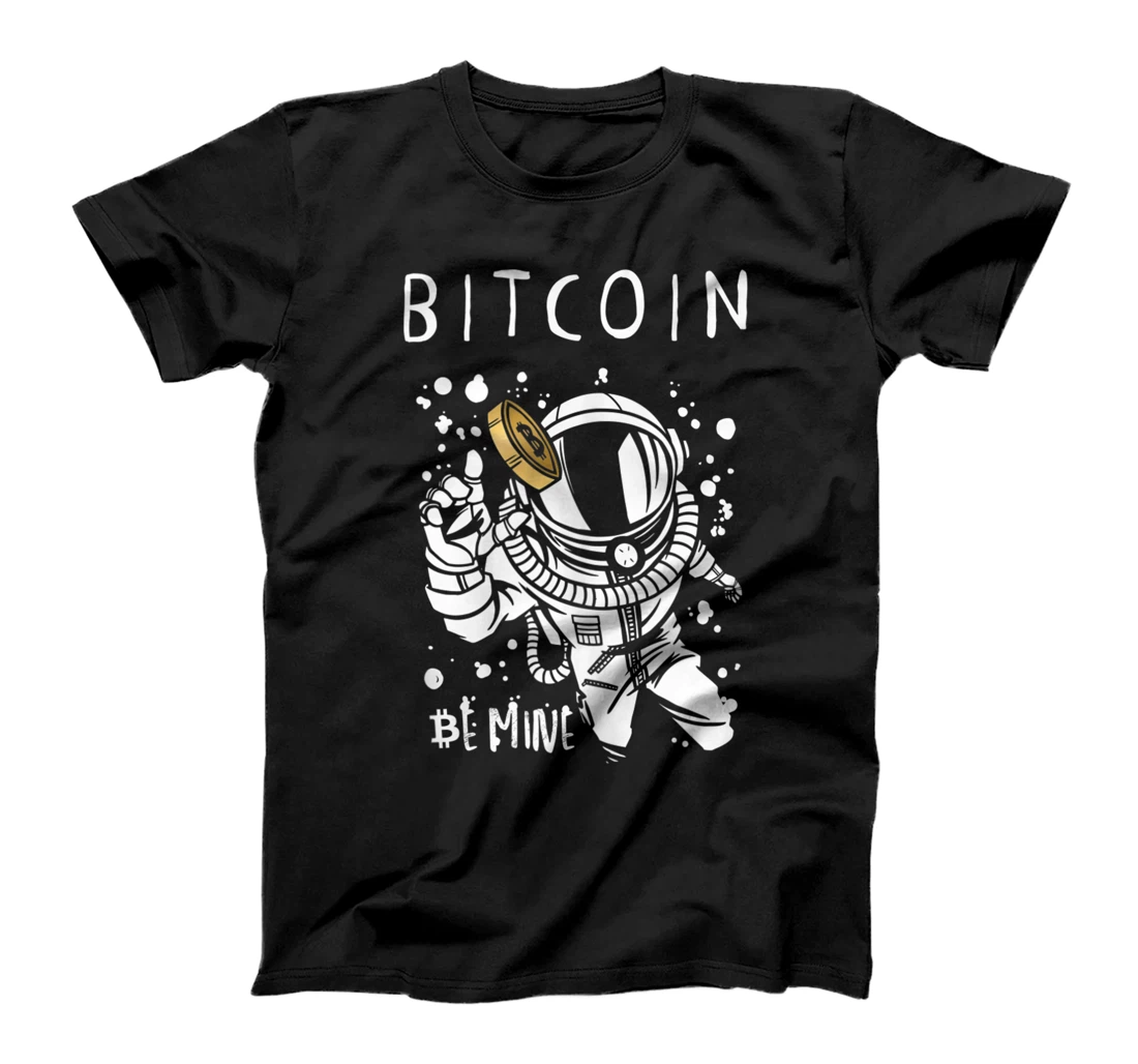 Bitcoin Astronaut Crypto Currency Moon T-Shirt, Women T-Shirt