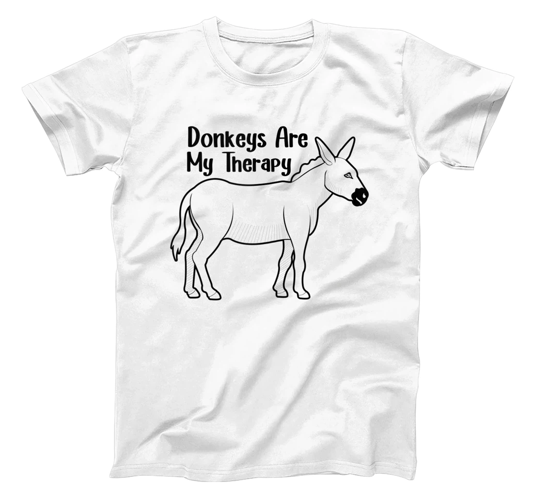 Donkeys Therapy Ironic Quote Baby Donkey T-Shirt, Women T-Shirt