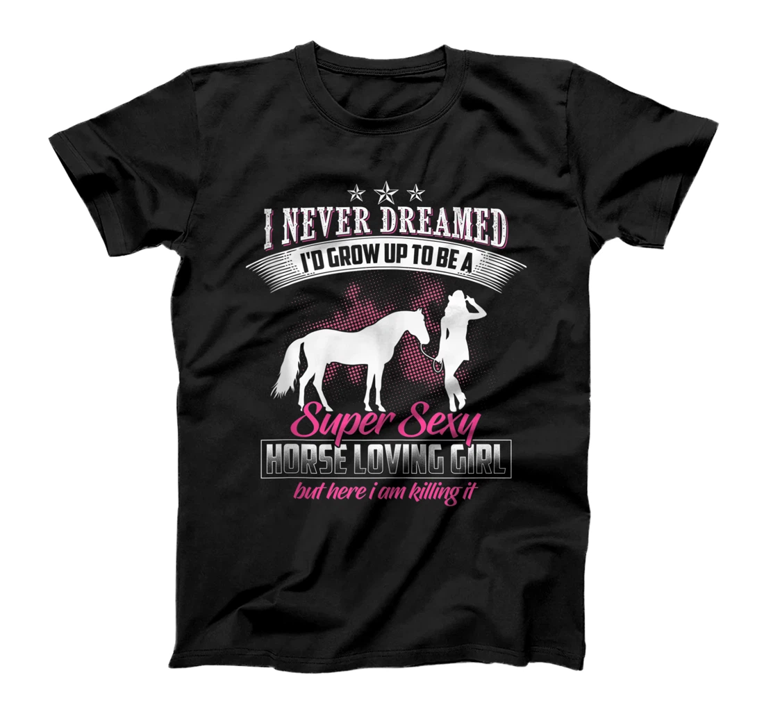 Horse Graphic Women Girls Horseback Riding Horse Lover T-Shirt, Women T-Shirt