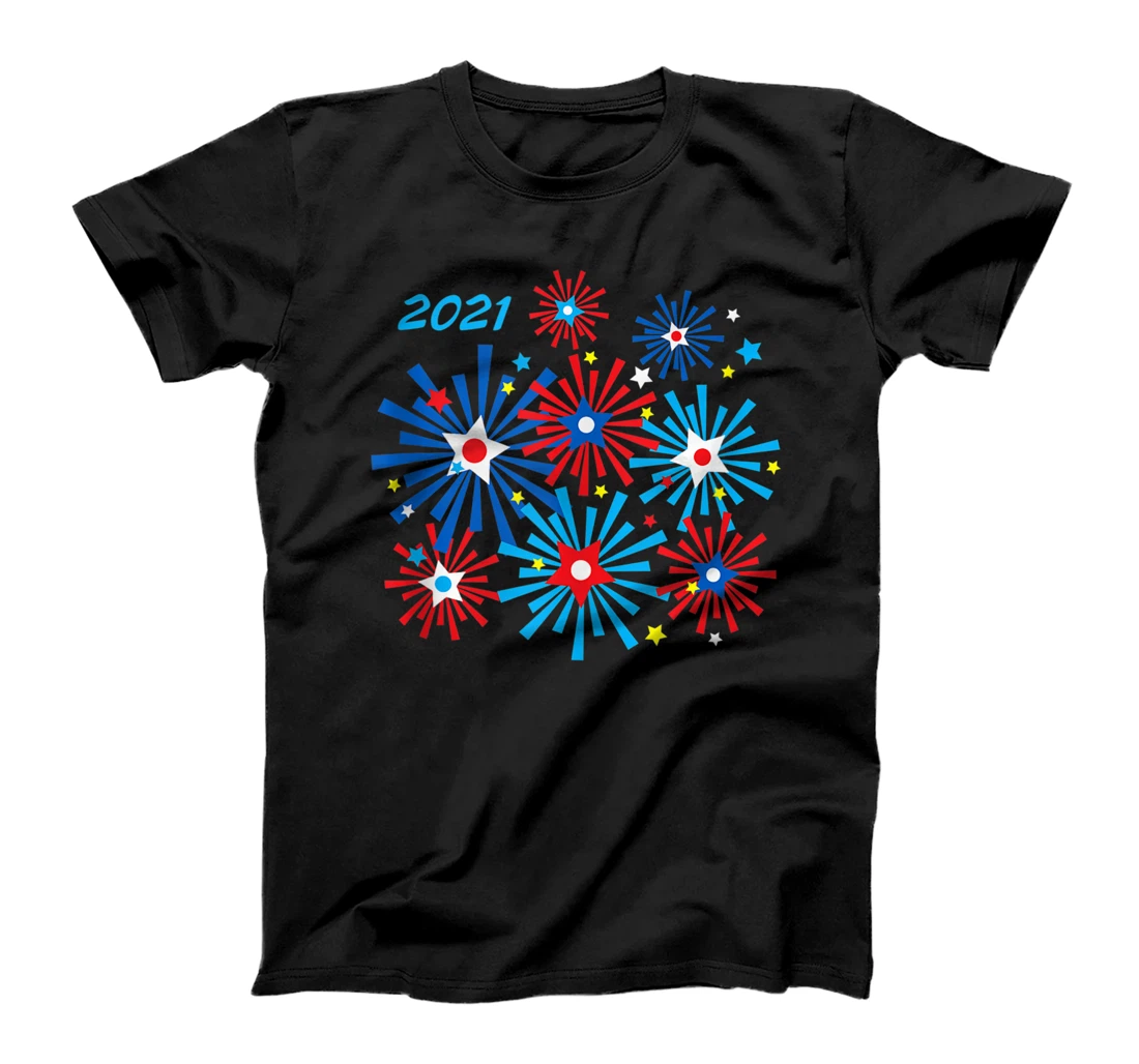 JULY 4th, FIREWORKS, INDEPENDENCE DAY, PATRIOTIC, AMERICA T-Shirt, Women T-Shirt