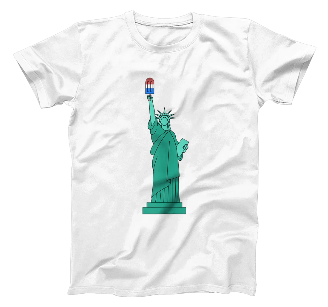 Popscicle Statue of Liberty 4th of July Graphic T-Shirt, Women T-Shirt