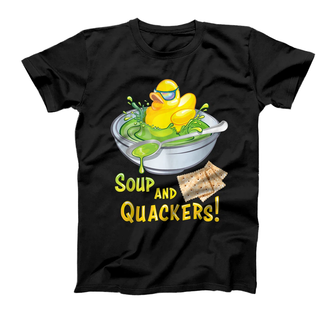 Soup and Quackers! Cool Yellow Duck Bath Toy T-Shirt, Women T-Shirt