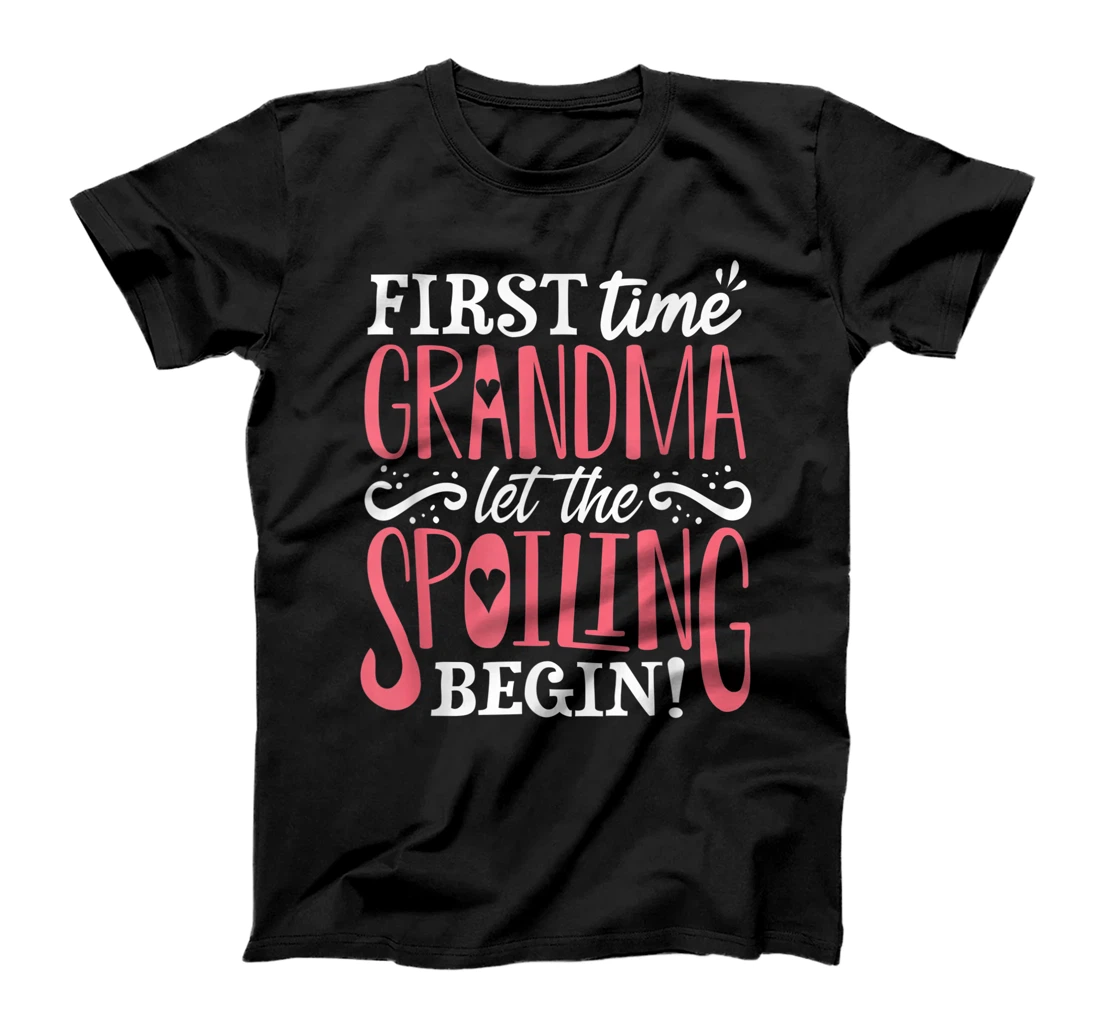 Personalized First Time Grandma Pregnancy Announcement Baby Reveal T-Shirt, Women T-Shirt