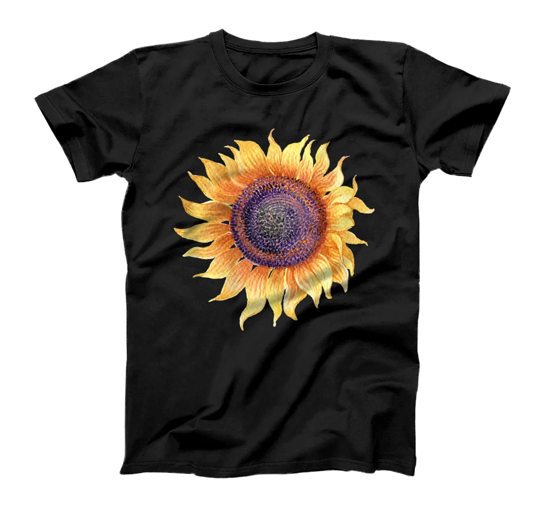 Womens Sunflower Summer T Shirt, Girls Graphic Tshirt T-Shirt, Women T-Shirt