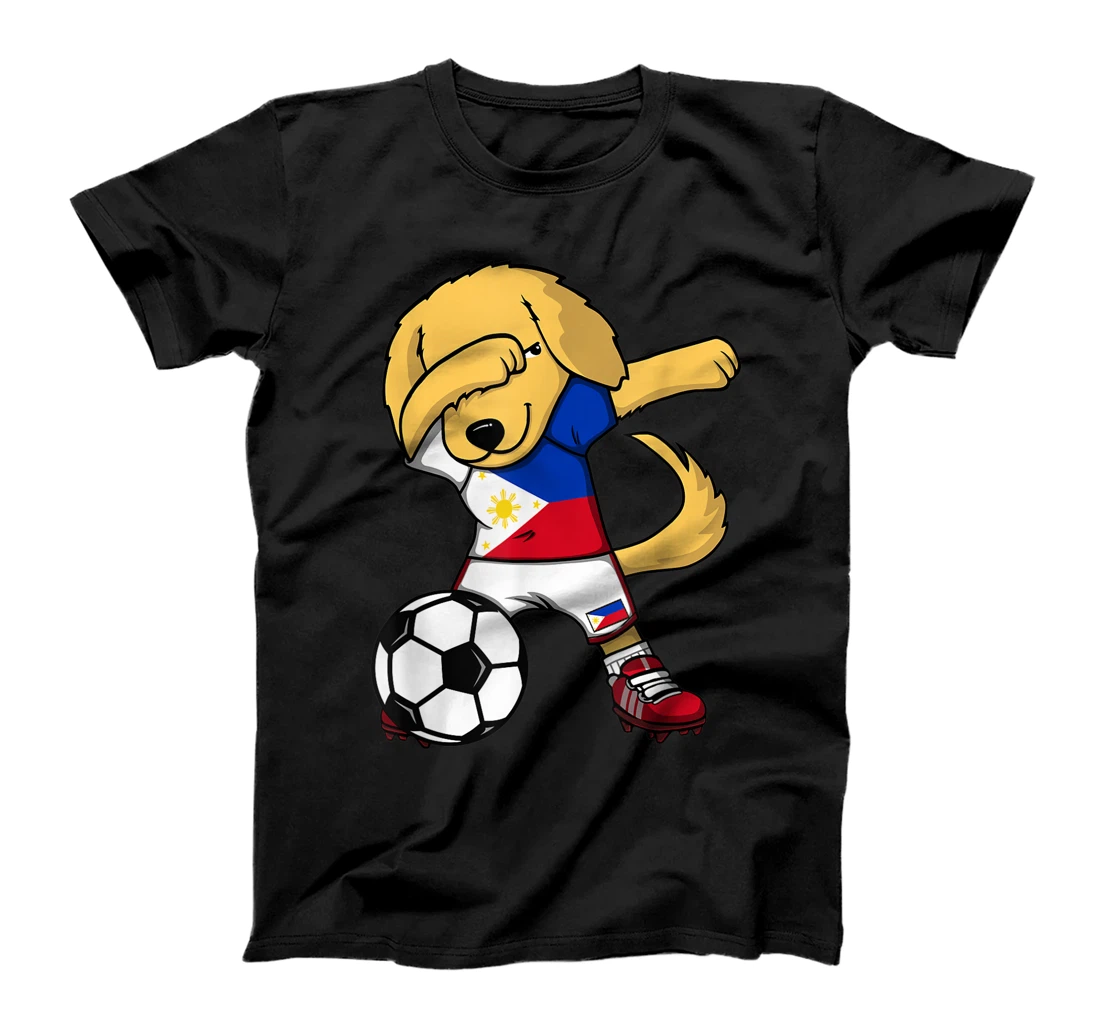 Dab Golden Retriever Philippines Soccer Fans Jersey Football T-Shirt, Kid T-Shirt and Women T-Shirt