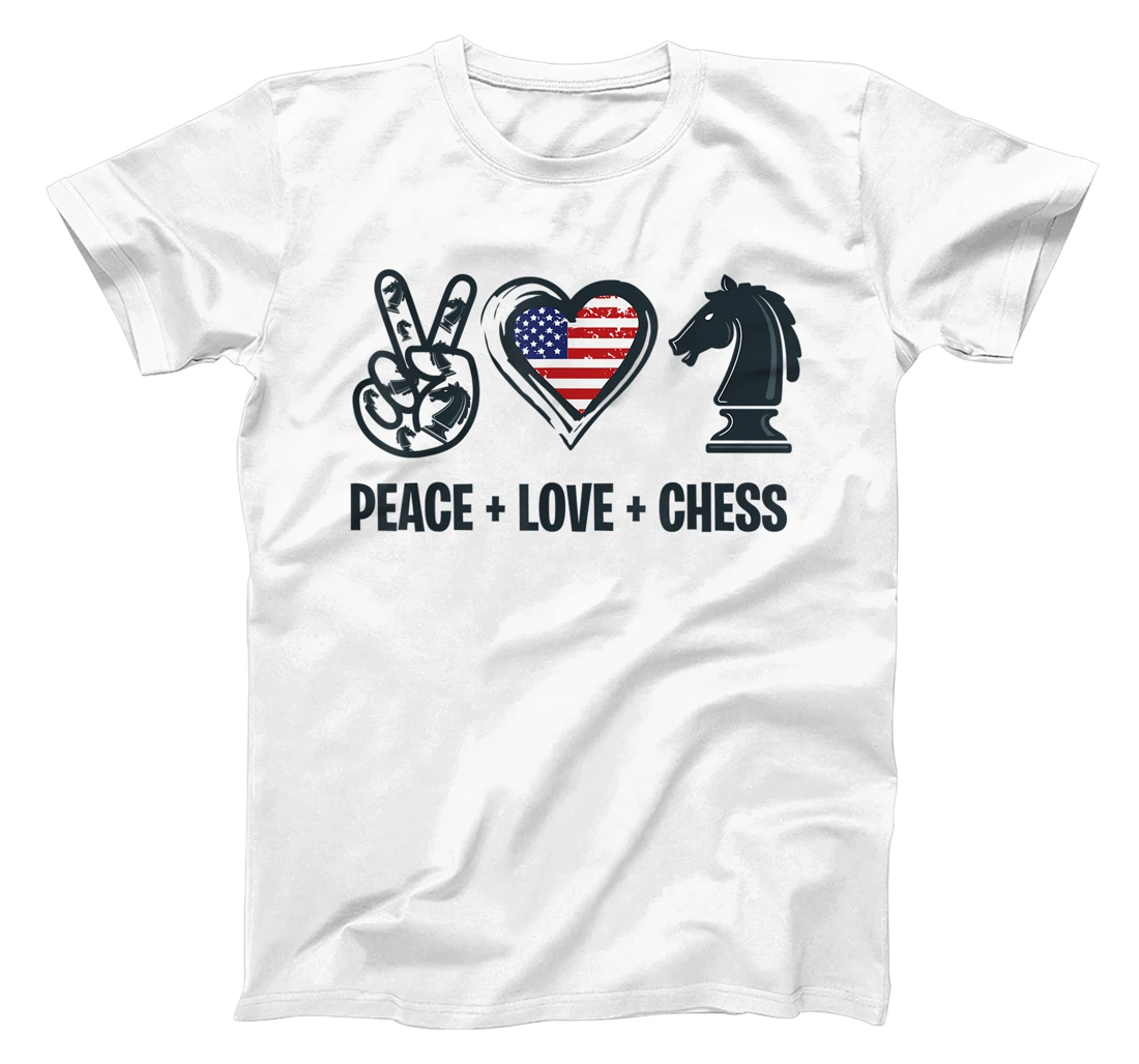 THE BEST PEACE LOVE CHESS GIFT FUNNY,CHESS BOARD DESIGN T-Shirt, Kid T-Shirt and Women T-Shirt