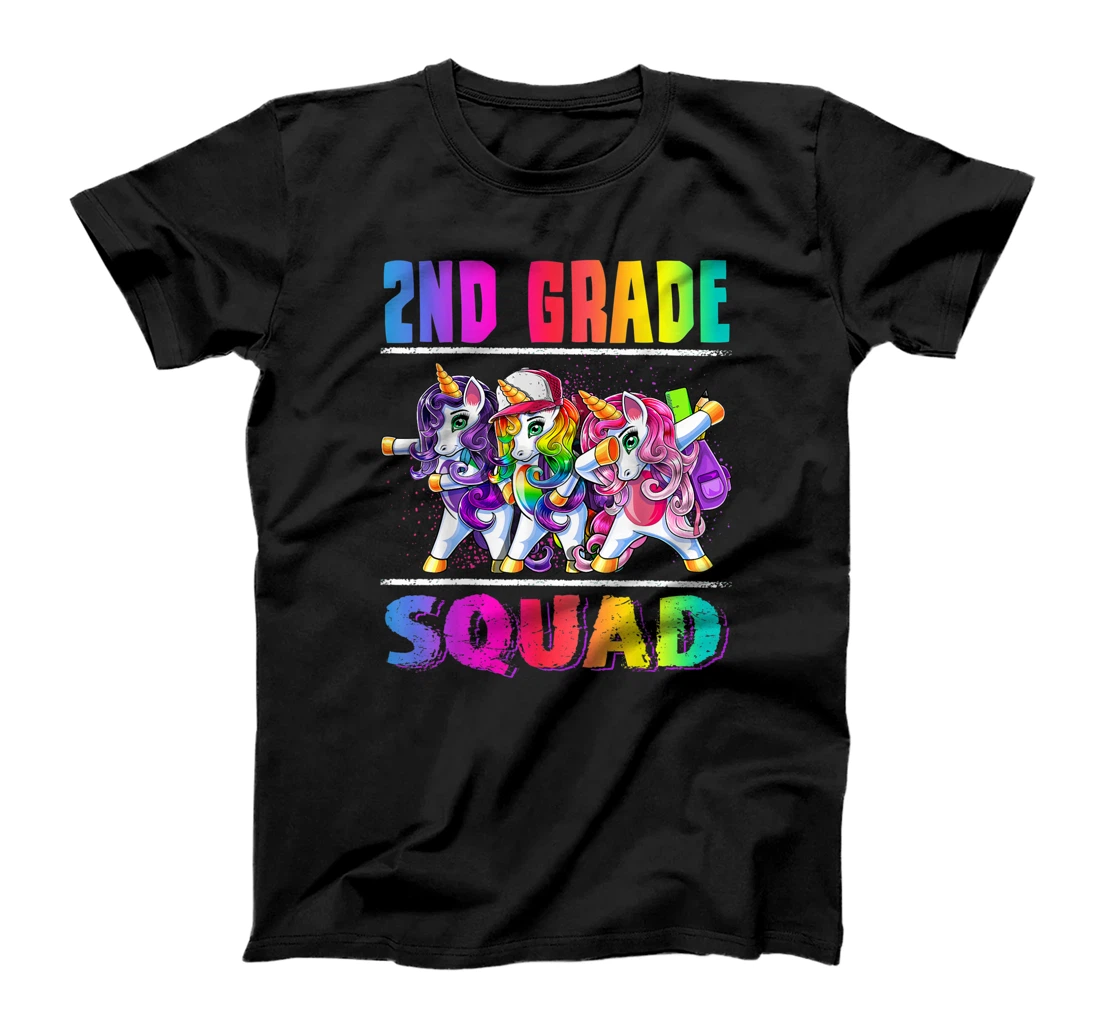 2nd Grade Squad Dabbing Unicorn Back to School Backpack Girl T-Shirt, Kid T-Shirt and Women T-Shirt
