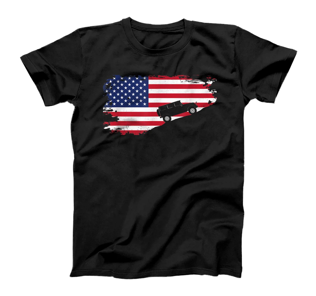 American Flag Off Roading Apparel - Off Roading Off Road T-Shirt, Kid T-Shirt and Women T-Shirt