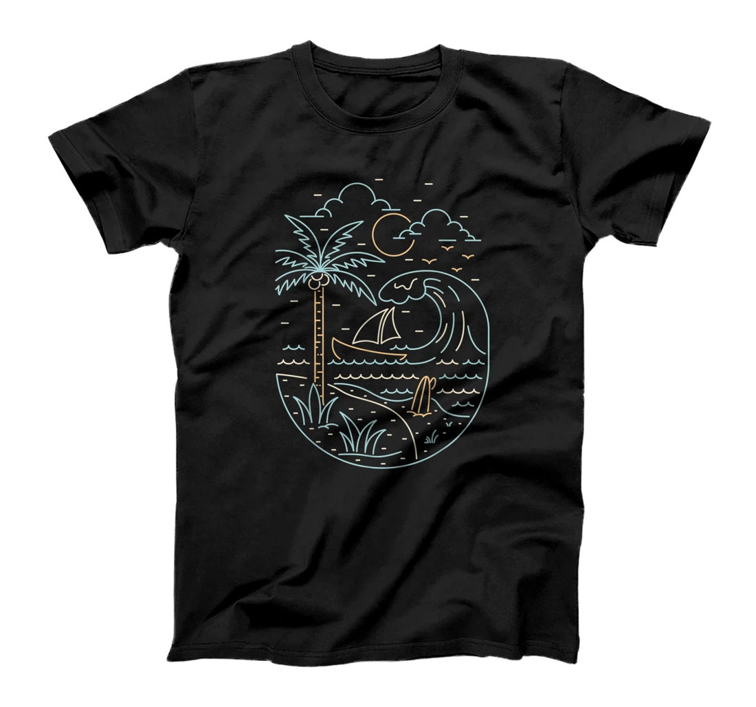 Camping Vacation Summer Outdoor Beach Surfing Adventurer Tee T-Shirt, Kid T-Shirt and Women T-Shirt