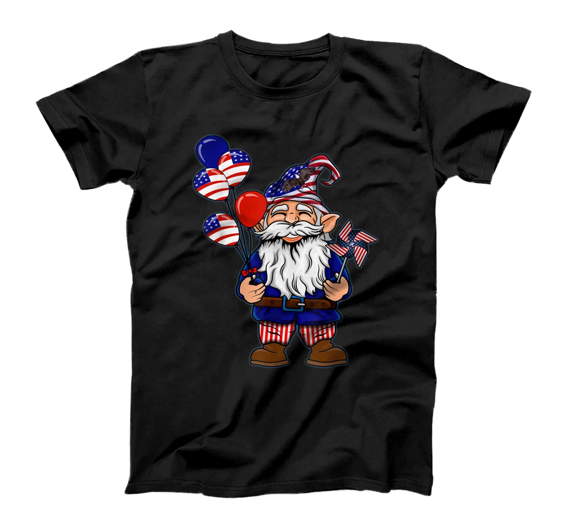 4th Of July USA Flag Aesthetic American Garden Gnome Womens T-Shirt, Kid T-Shirt and Women T-Shirt