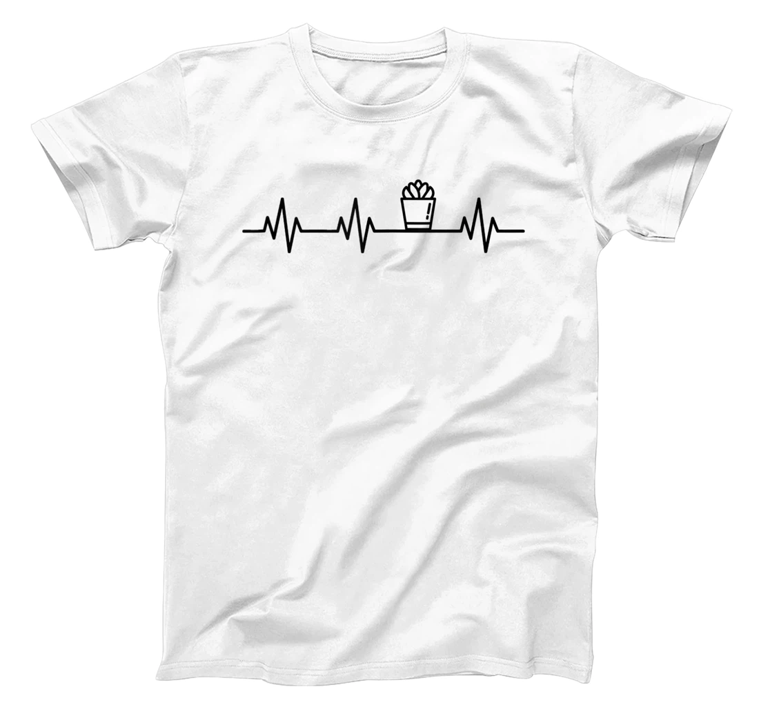 Succulent Lifeline Heartbeat Life Heart Love Indoor Plant T-Shirt, Women T-Shirt