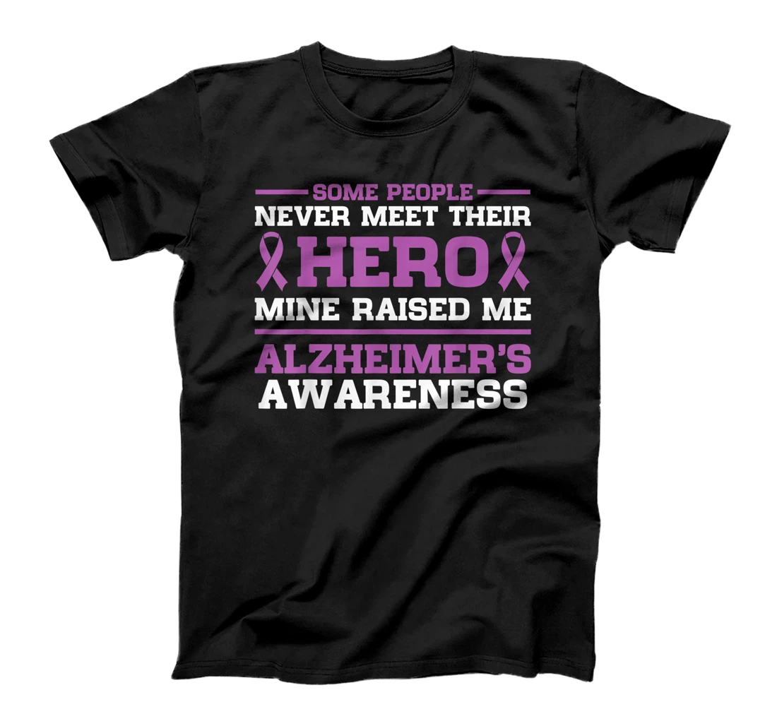 Purple Ribbon Alzheimer's Awareness Gift T-Shirt, Women T-Shirt