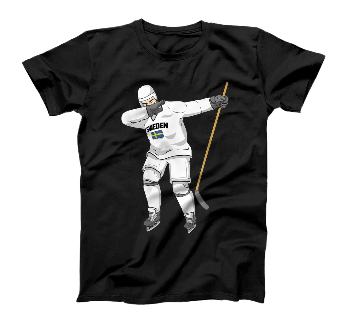 Sweden National Hockey Team Funny Dabbing Player Swedish Fan T-Shirt, Kid T-Shirt and Women T-Shirt