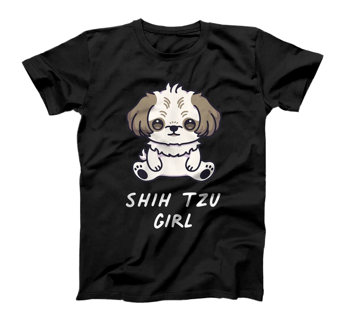 Shih Tzu Girl Funny Kawaii Anime Dog Lover Owner Family T-Shirt, Kid T-Shirt and Women T-Shirt