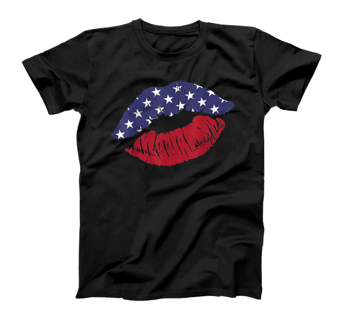 funny 4th of july shirts for women cute american flag lips T-Shirt, Kid T-Shirt and Women T-Shirt