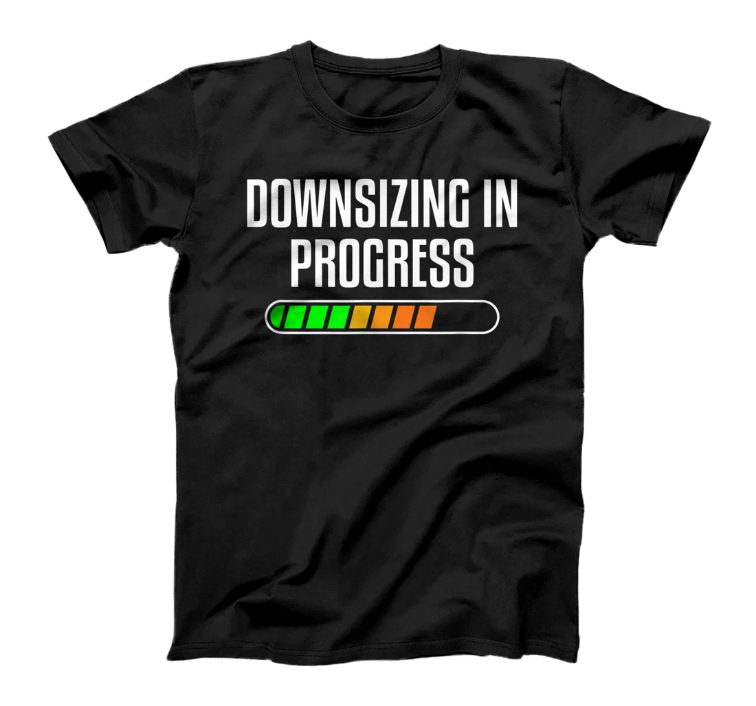 Downsizing In Progress Motivational Body Fitness Gym Workout T-Shirt, Women T-Shirt