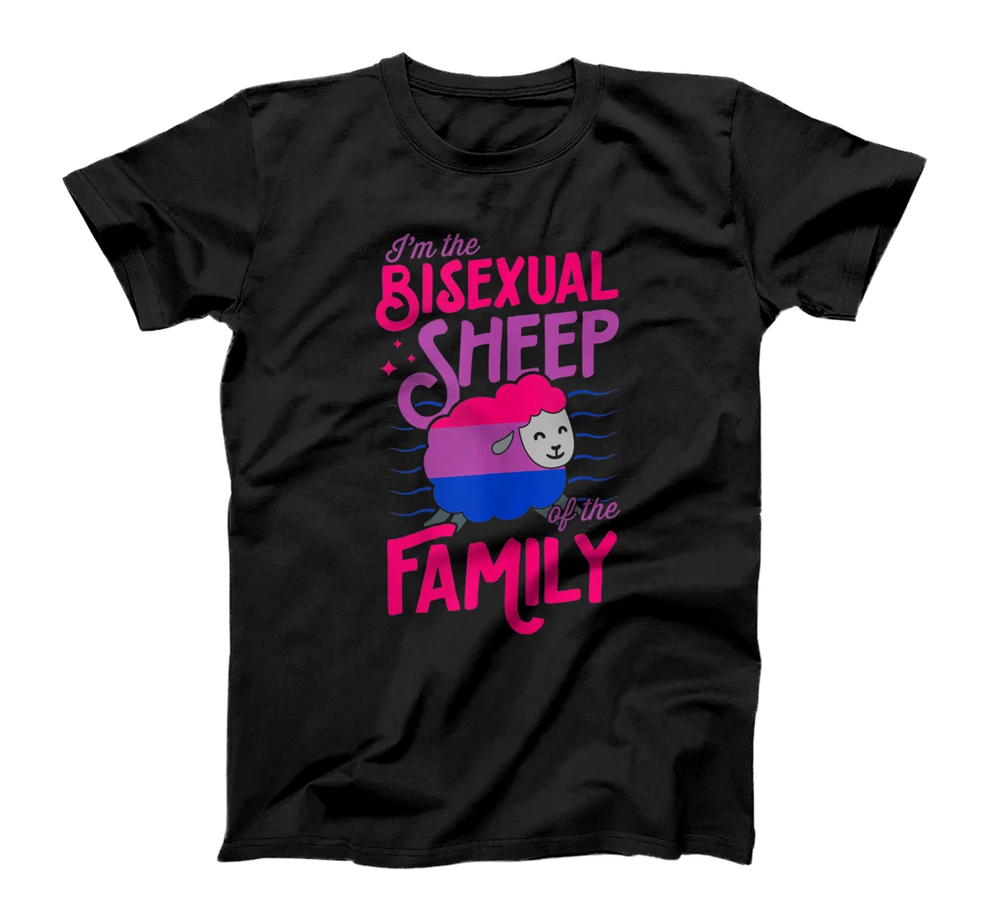 I'm The Bisexual Sheep Of My Family Funny Bi Pride Aesthetic T-Shirt, Women T-Shirt