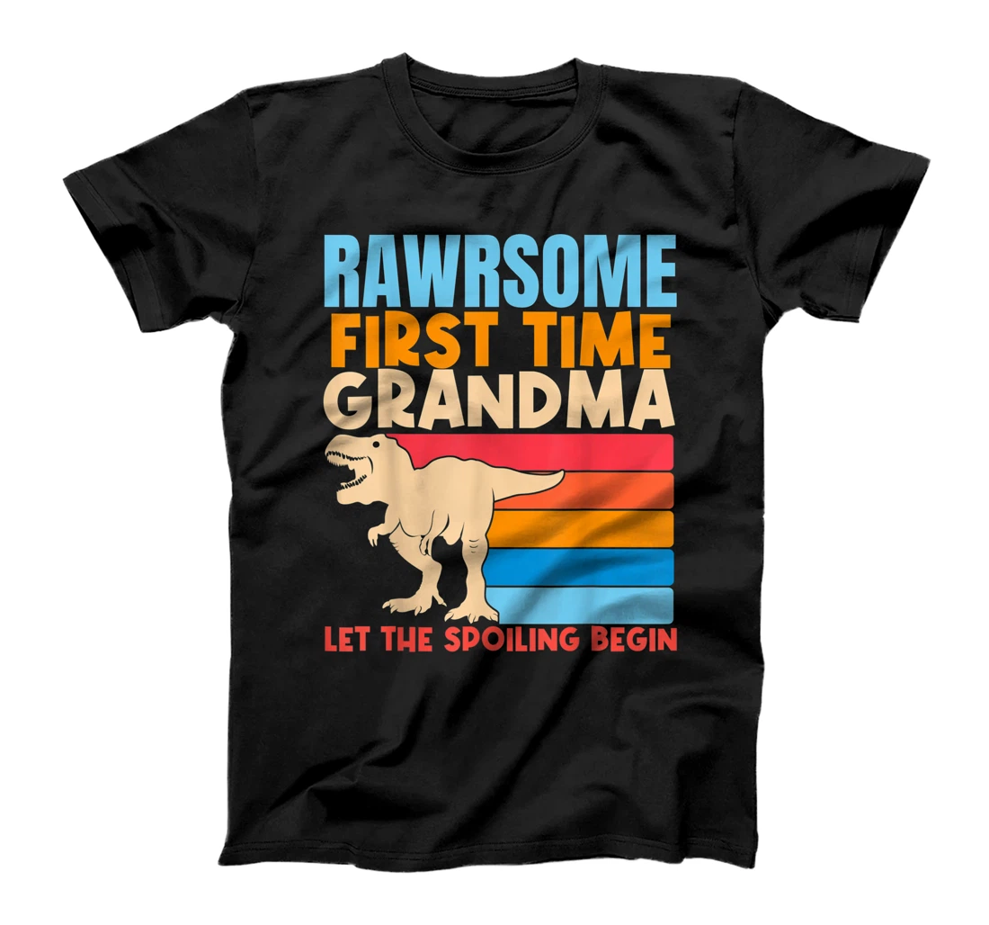 First Time Grandma Awesome Dinosaur Nana 1st Time New Gran T-Shirt, Kid T-Shirt and Women T-Shirt