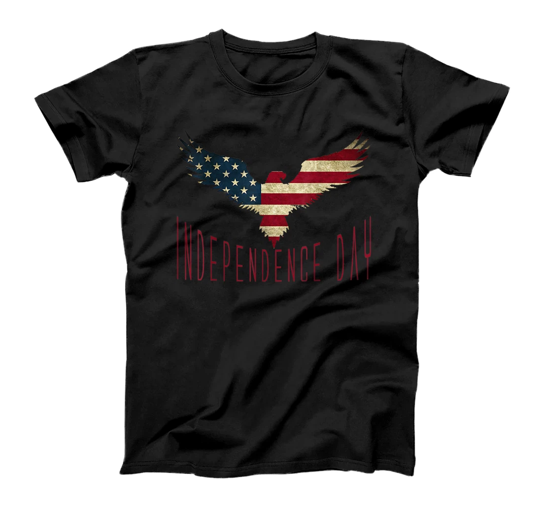 US Happy Independence Day 4th July Flag Eagle tshirt T-Shirt, Women T-Shirt