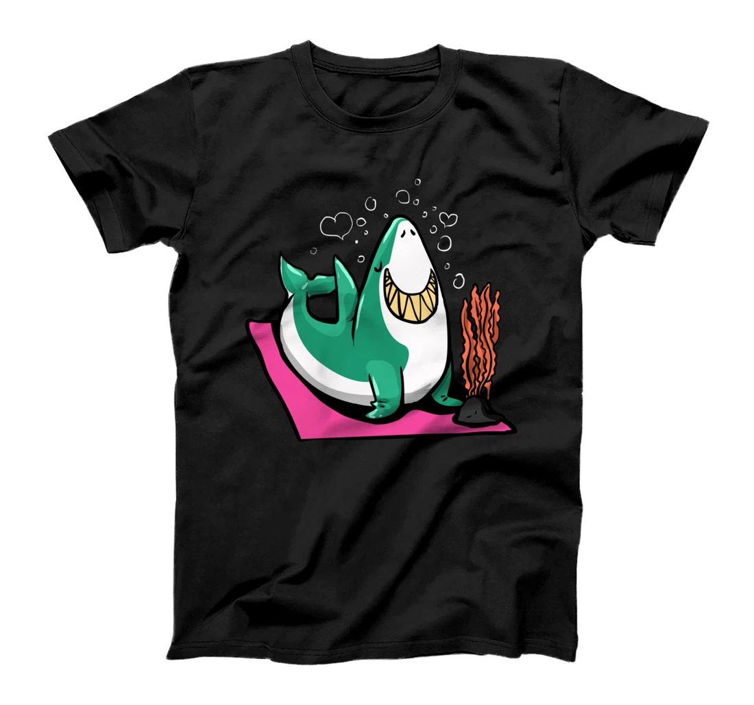 Funny Shark Yoga Artwork For A Shark & Yoga Lover T-Shirt