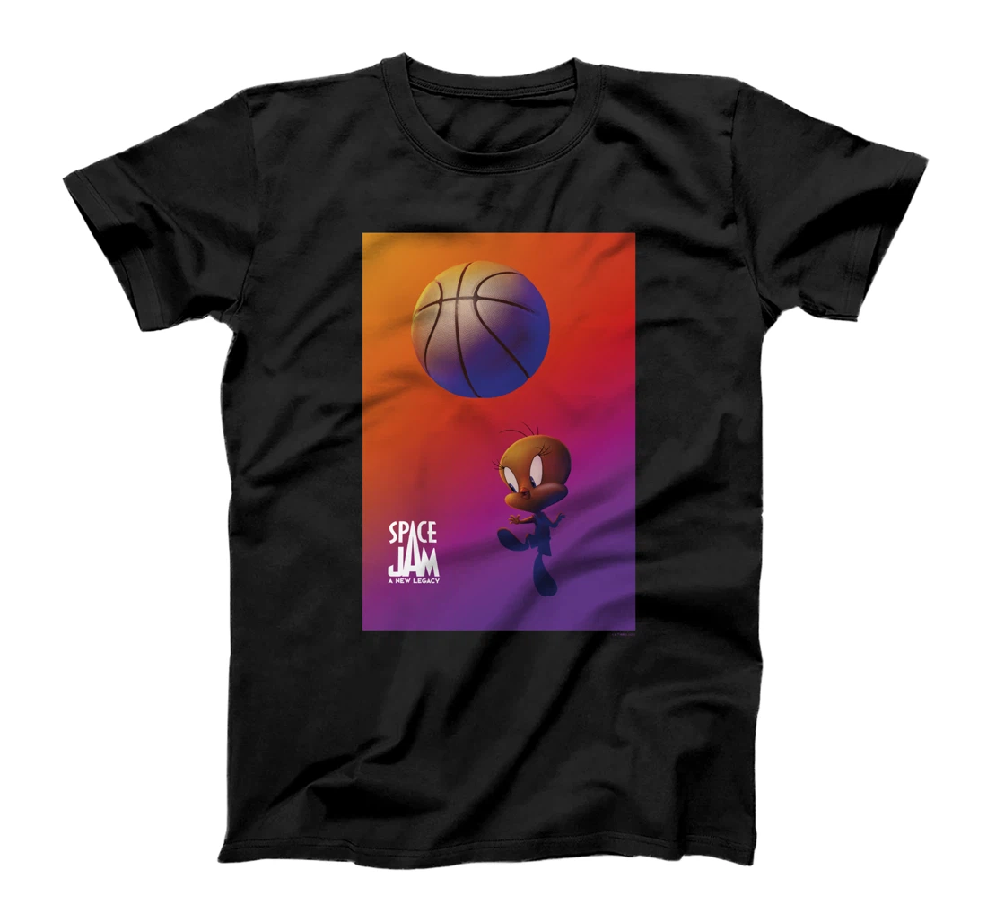 Personalized Space Jam: A New Legacy Tweety Bird With Basketball Poster T-Shirt