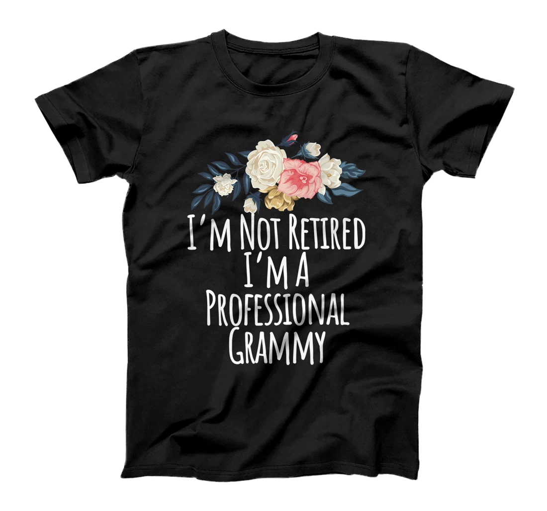 Personalized Colored Saying, I'm Not Retired I'm A Professional Grammy T-Shirt, Women T-Shirt