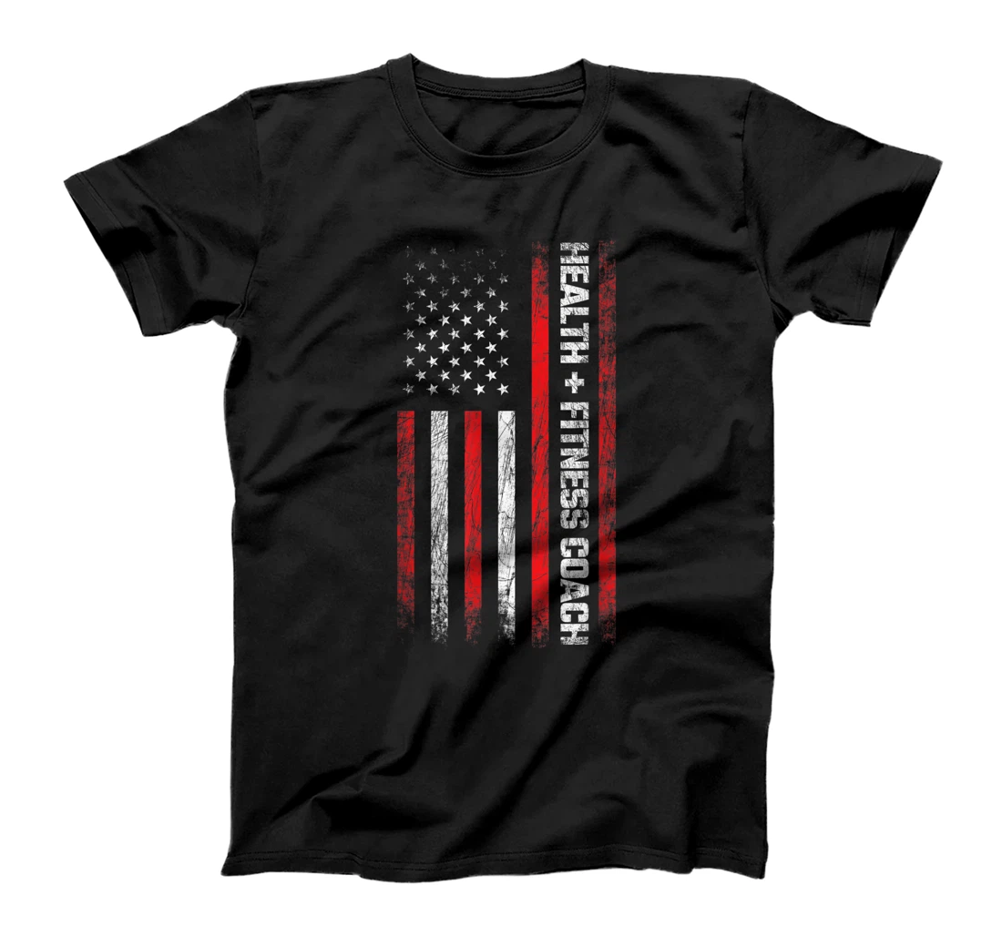 Personalized Personal Trainer - American Flag - Health Fitness Coach T-Shirt, Women T-Shirt